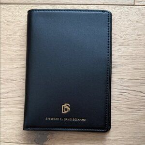 David Beckham Black Leather Passport Holder/Wallet